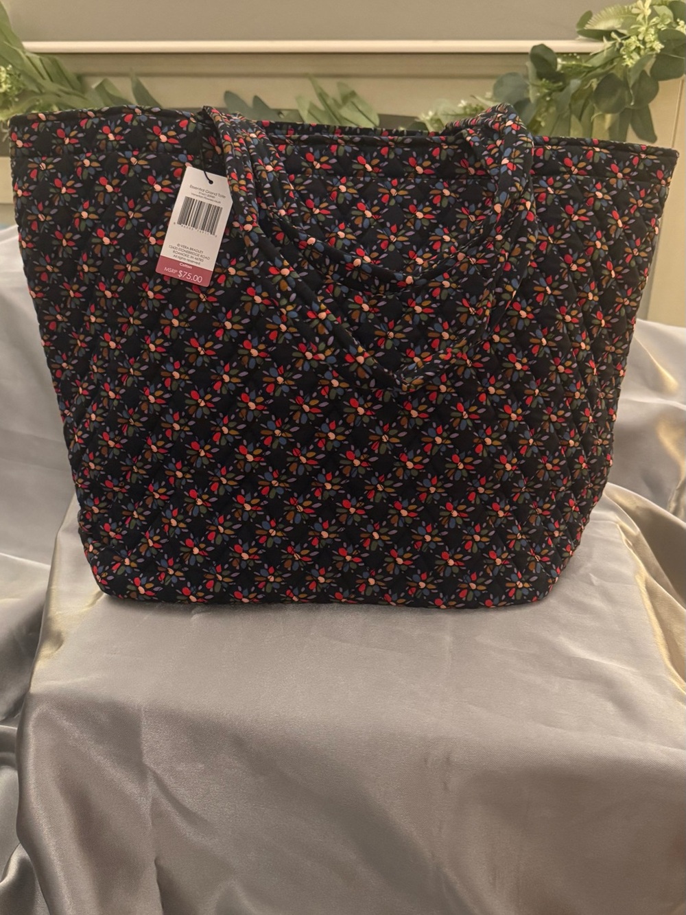 Vera Bradley “Venetian” Quilted Tote with Dual Straps